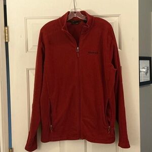 Marmot Men’s Red Fleece Full-Zip Jacket size Large